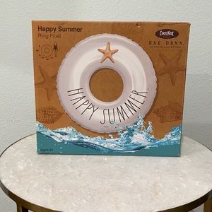 Rae Dunn pool float. Happy summer